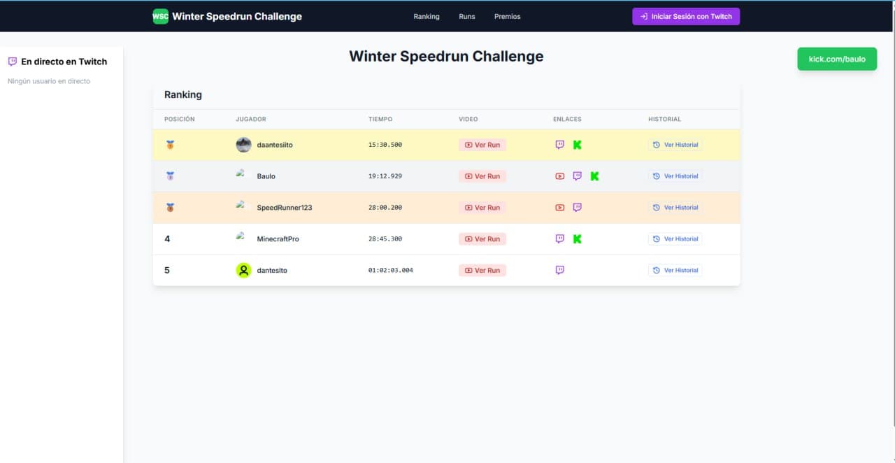 Baulo Speedrun Winter Challenge